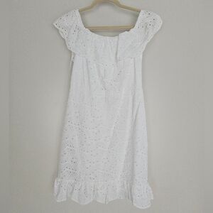 Express White Eyelet Dress